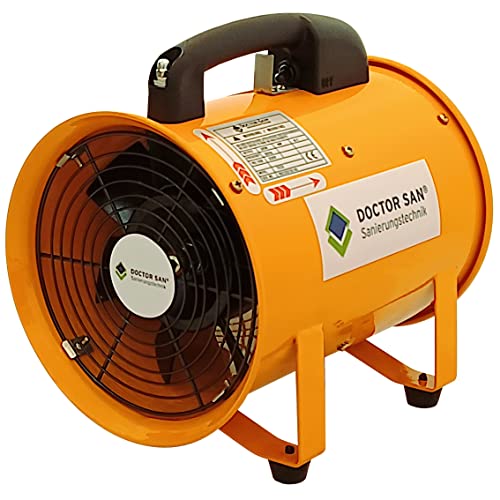 Doctor San - Sanierungstechnik Rohrventilator Bauventilator Axialventilator Axialgebläse Baugebläse Bautrockner Baulüfter 1.500m bis 4.920m (20cm 1.500m/Std.)