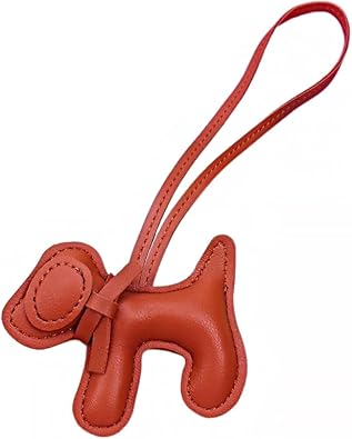Leather dog bag charm keychain puppy bag purse pendantcute fashion bag accessories for women