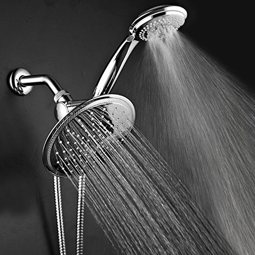 Dream-Spa-3-way-8-Setting-Rainfall-Shower-Head-and-Handheld-Shower-Combo-Chrome-Use-Luxury-7-inch-Rain-Showerhead-or-7-Function-Hand-Shower-for-Ultimate-Spa-Experience