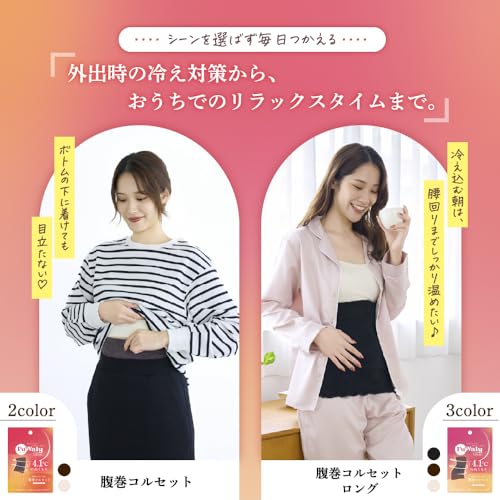 グラマラスパッツ 腹巻き 男女兼用 カイロポケット付き ふわりぃスリム FWR03 の商品画像 7