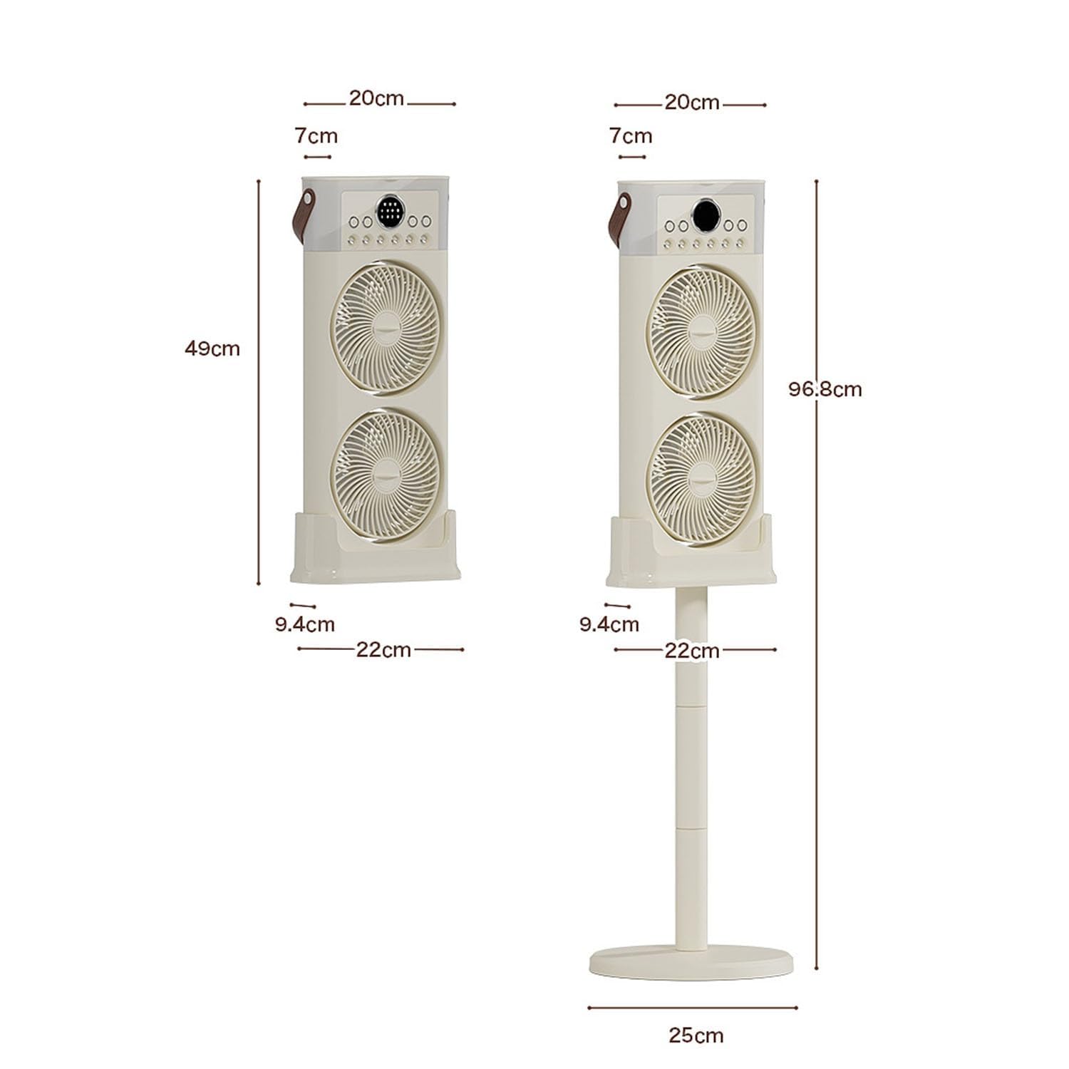 Double Ventilateur, évaporation à 6 Buses De Brumisation