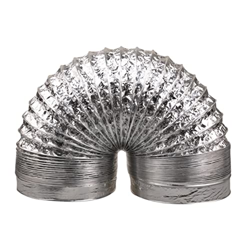 FUTUREORYY Manguera de Ventilación Aluminio Grueso Resistente al Calor Tubo Flexible para Extractor Hvac Cocina Baño Invernadero