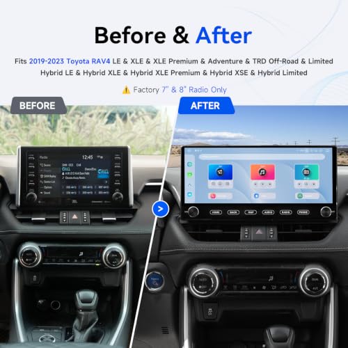 Dasaita 12.3" Car Stereo for Toyota RAV4 2019-2023 Upgrade to 8GB+256GB - image 3
