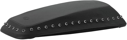 Mustang Asientos de motocicleta 77624 Fundas para alforjas Harley-Davidson FL Touring '14-'21, tachuelas centradas en perlas negras, color negro
