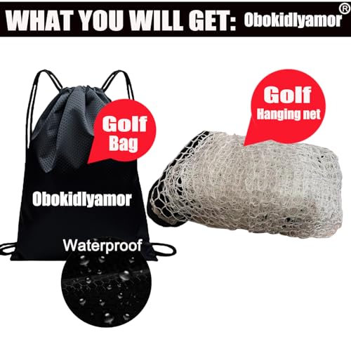 Obokidlyamor Golf Hanging Net for Hitting nets, Golf Training Net for Pitching and Driving Practice;Baseball Softball Sport Backstop Netting Barrier for Indoor Outdoor (10FT x 7.5 FT)