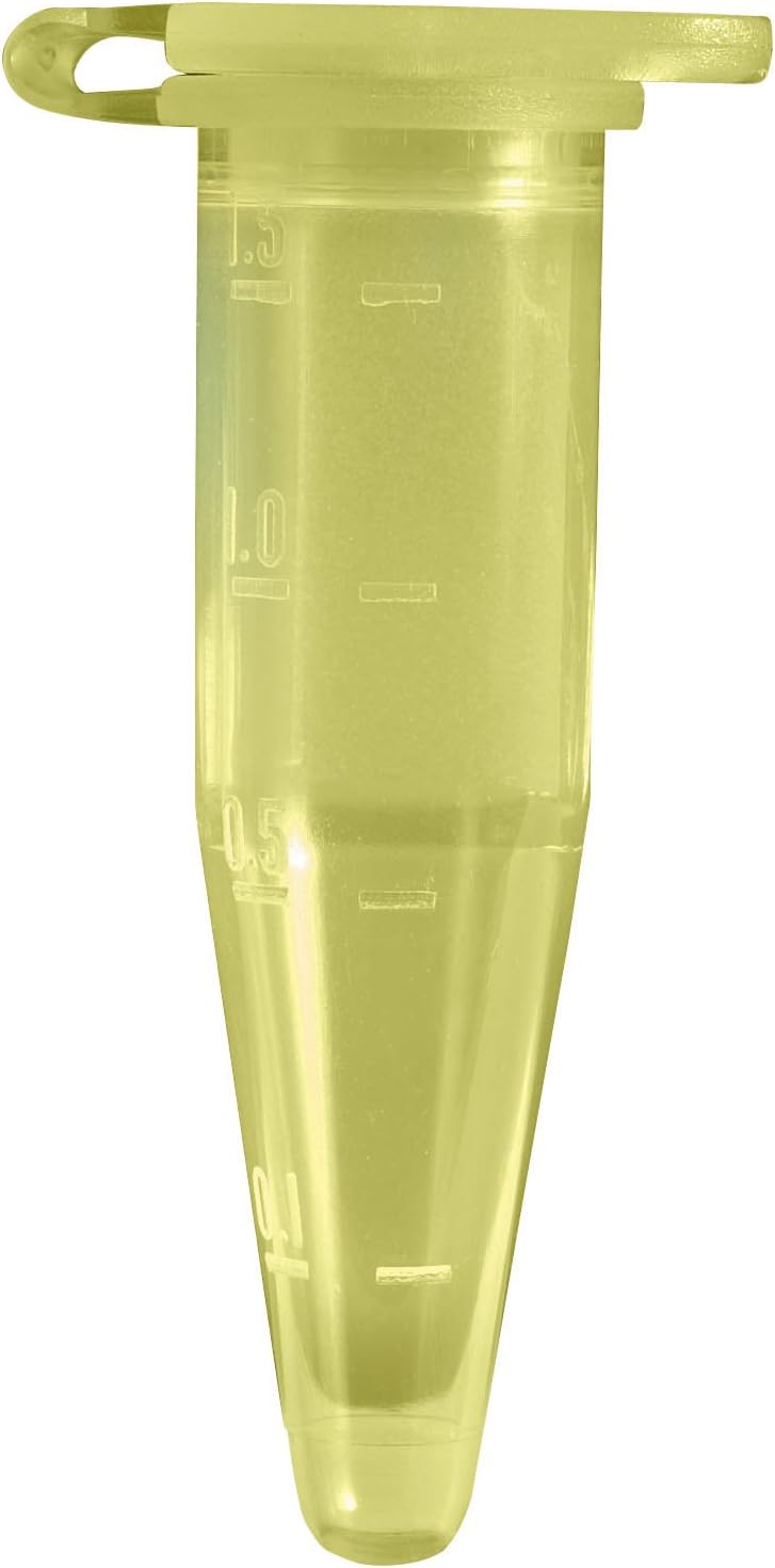 RTP/77120-Y Conical Microtube, 1.5 mL, Yellow (Pack of 500)