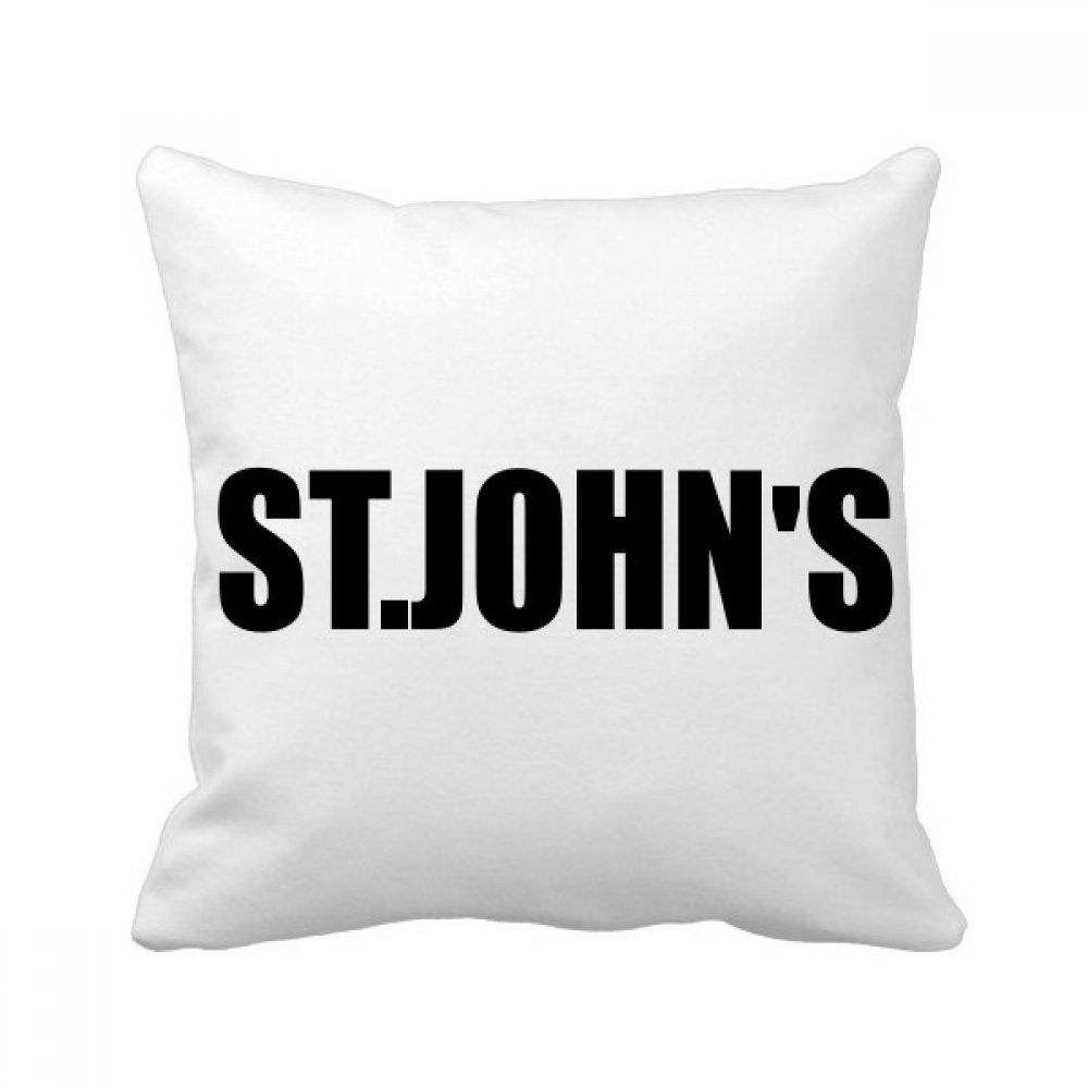 Oreiller motif St. John's Canada coussin de décoration haut de gamme multicolore 40x40