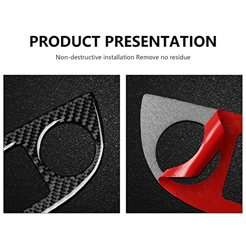 Image of Car Window Lift Trim Switch Control Sticker Carbon Fiber Decal Trim Cover fits for Alfa Romeo Giulia 2016-2026 Accessories - Stelvio NOT FIT