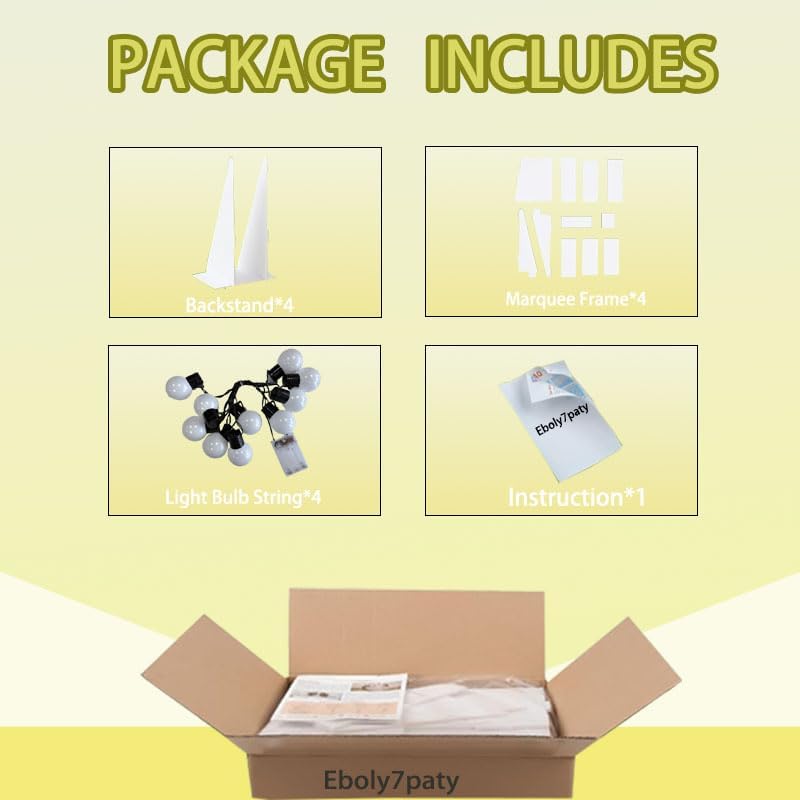 3FT/4FT2026, Mosaic Number Box White Giant Number, Large Size Letters, Suitable for Indoor and Outdoor New Year Parties, KT Foam Board Material, self Assembly Required (4FT-2026)