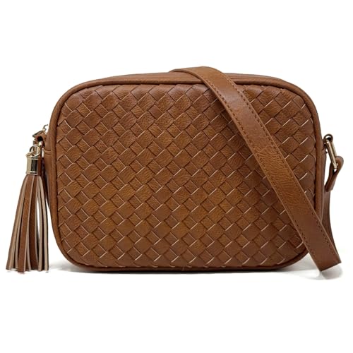 AFKOMST Woven Crossbody Bag, Spring and Summer Purse for Women, Small Boho Bag Cross Body with Roomy Space