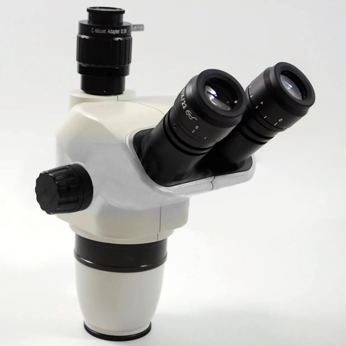 Microscopio de zoom estéreo con cámara USB de 5 MP y soporte de doble brazo para inspección e investigación