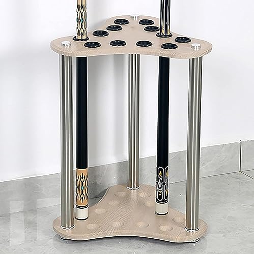 Support de queue de billard mural en bois | Range-cannes 12 emplacements compact