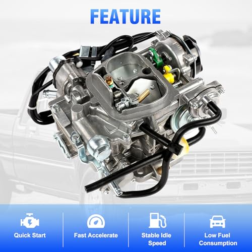 Partol 22R Carburetor for Toyota Pickup Carburetor 1981-1987 TOY-505 TOY-507 2.4L Carburetor Carb, Automatic Choke (35290/2.4L 2366cc/C4036)