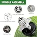 JYLEYJ 918-06991 618-06991 Spindle Assembly with Nut - Fit for Troy Bilt Pony Mower - TB42 Bronco 42