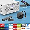 projecteur, akatuo 1080p full hd 5g wifi bluetooth vidéoprojecteur, 9500 lumen retroprojecteur portable 4k supporte mini video projecteur home cinéma, compatible avec tv stick smartphone hdmi usb
