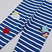 KISSOURBABY Girls Toddlers Leggings Fashion Stretch Pants Comfortable Bottoms-Blue Striped Bee Ladybug-4T