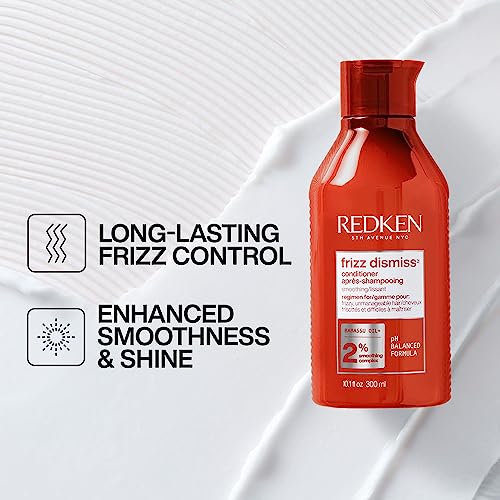 Redken Frizz Dismiss Shampoo | For Frizzy Hair | Smooths Hair & Manages Frizz | Sulfate Free #TOP4