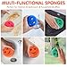 6 Pack Kitchen Sponges, Non-Scratch Sponge for Dishes, Sponges Kitchen, Household Cleaning Sponges, Multi-Functional Dish Washing Sponge for Dish Cookware Furniture Bathroom