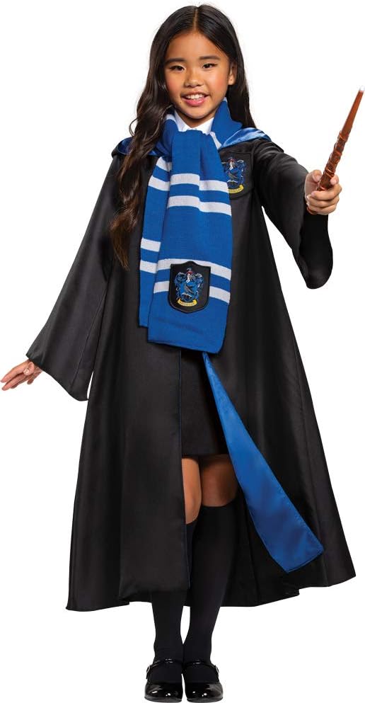 Harry Potter Scarf, Wizarding World Hogwarts House Themed Scarves, Movie Quality Character Dress Up Costume Accessory