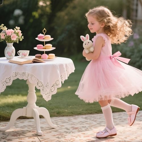 Image of GINFIVE Toddler Girls Dress Shoes Little Girls Mary Janes Ballerina Flats Shoes Toddler