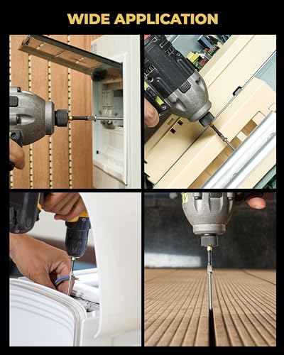 Image of toolant SL1 /4 inch x 2 inch Magnetic Slotted Impact Bits, 2-Piece Set | Impact Steel X2 and CNC-machined micro-textured tips provide secure grip and controlled torque.