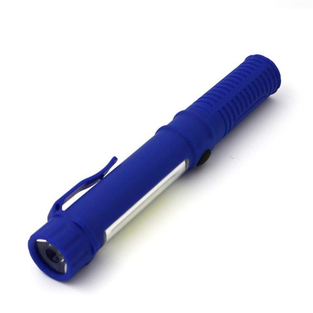 Flashlight, Mini Portable Led Flashlight, Lantern-Type Streamlight Flashlight for Led Multifunctional Maintenance Magnetic Base lumintop Flashlight (Color : Blue)