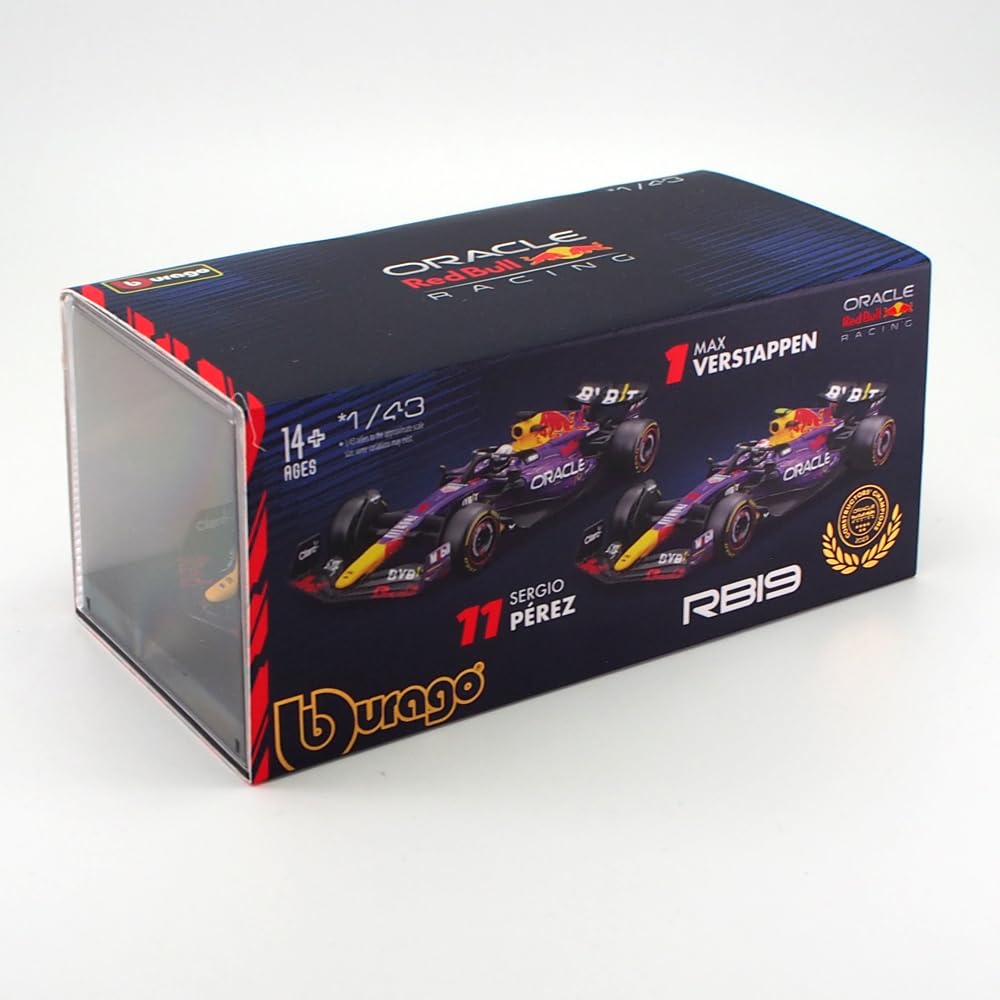 Amazon | ブラゴ 1/43 ドライバー＆ケース付き オラクル レッドブル F1