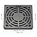 PATIKIL 60mm Cooling Fan Filter with Screw, 4 Pack ABS Ventilator Grill Protector Guard for Fan Protective Cover DIY, Black