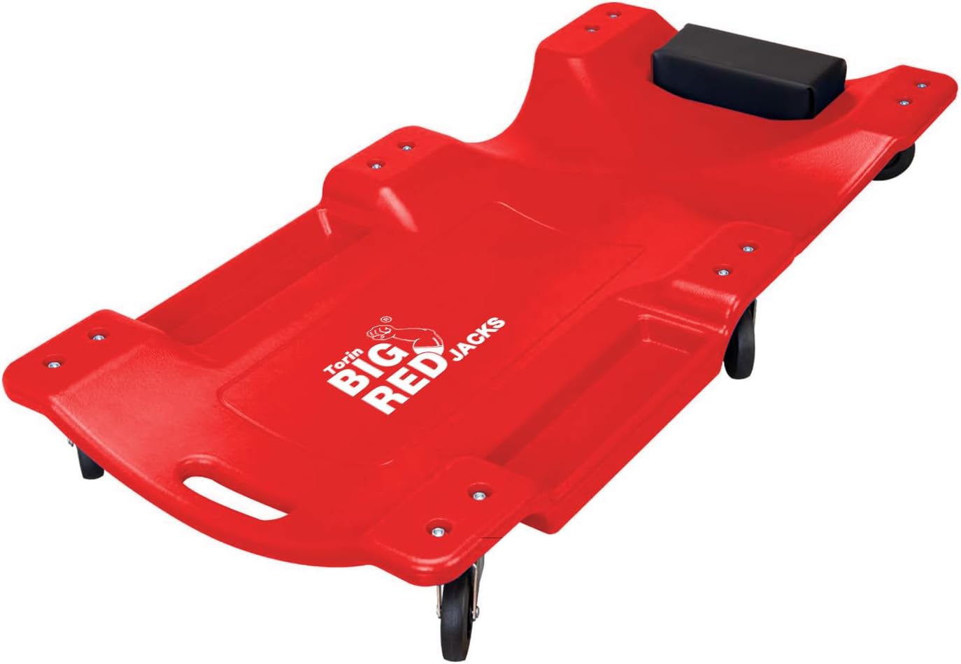 BIG RED Torin Blow Molded Plastic Rolling Garage/Shop Creeper: 40" Mechanic C...