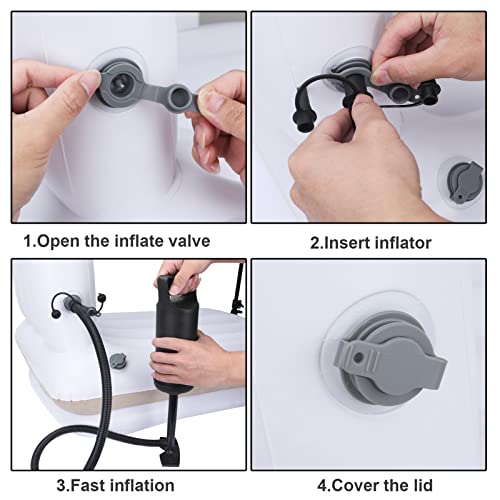 Fixmsv Inflatable Toddler Travel Bed Airplane, Kids Bed Airplane, Inflatable Bed Airplane Kids, Baby Inflatable Travel Airplane Bed, Car Seat Baby Travel Bed, Inflatable Toddler Plane Bed #TOP6