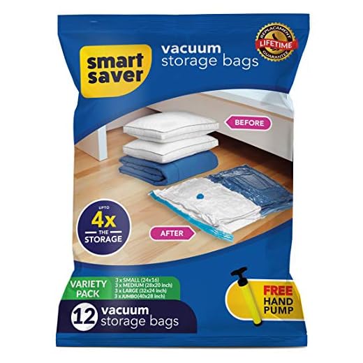 Smart Saver Reusable Vacuum Storage Bags Ziplock Space For Travel Plastic Bags For Clothes Transparent Storage For Blankets Cloth With Zip,Underbed Organizer Bigowl Saver Compression-Pack Of 12-Blue
