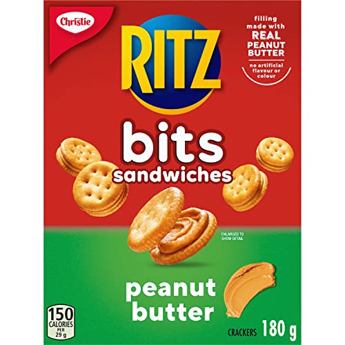 Ritz Bits Sandwiches Peanut Butter Crackers, 180G/6.3Oz (Pack Of 12) Shipped From Canada #TOP6