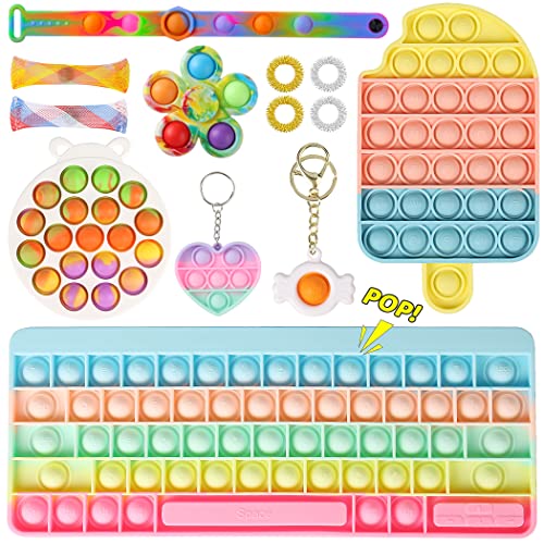 yisi Fidget Toys Pack Simple Dimple Fidget Popper Sets Cheap and Keyboard Pop Fidget Packs for Girls, A Simple Dimple Fidget Toys Pack for Kids Stress Relief Anti-Anxiety ADHD. yisi Fidget Toys Pack Simple Dimple Fidget Popper Sets Cheap and Keyboard Pop Fidget Packs for Girls, A Simple Dimple Fidget Toys Pack for Kids Stress Relief Anti-Anxiety ADHD.