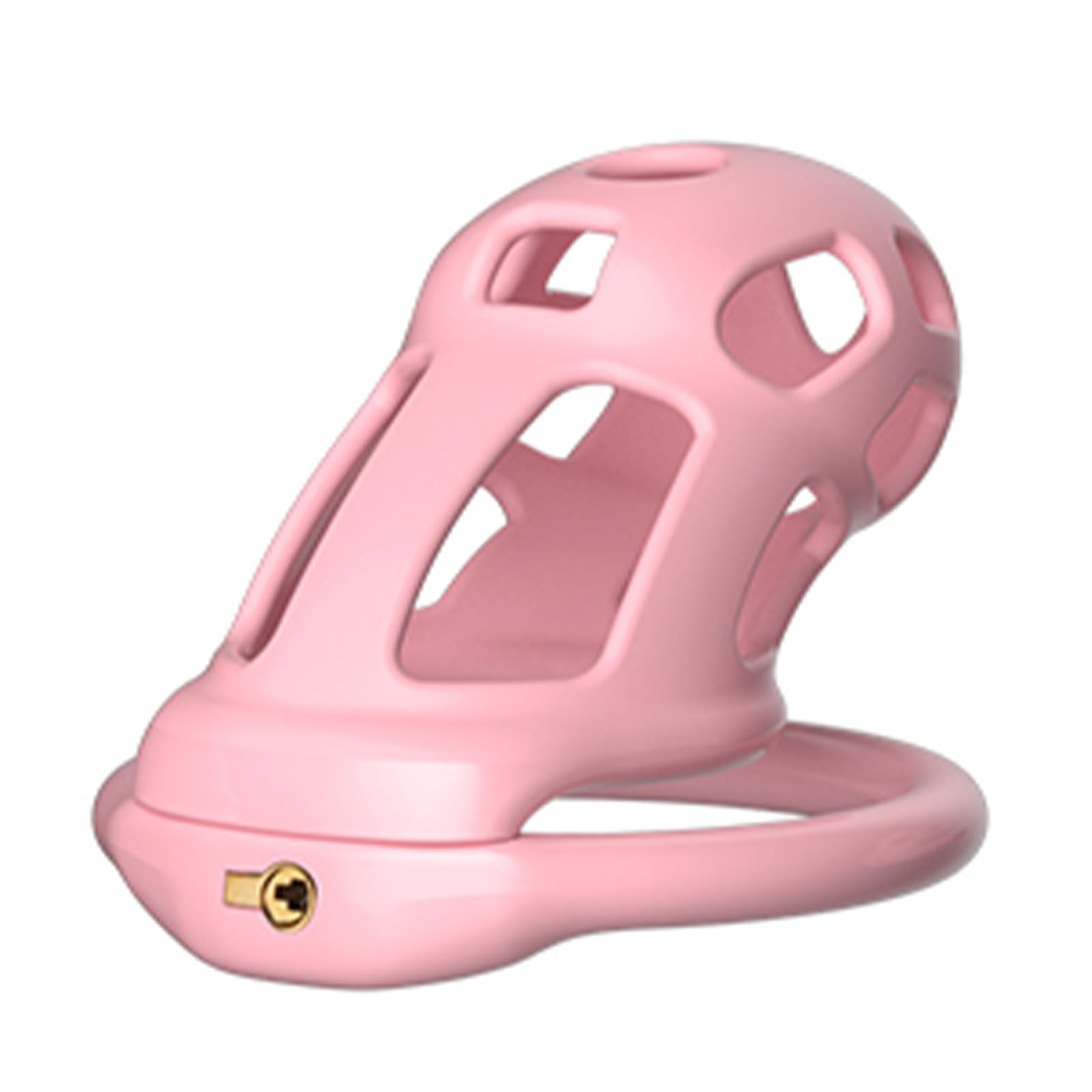 BDSMLOVE Jaula de castidad Jaula para pene Jaula de castidad con 4 anillos para testículos, cinturón de castidad Set de juguetes sexuales fetichistas para hombres (M)