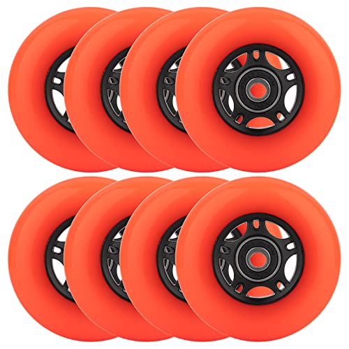 WHEELCOME Inline Skate Wheels Outdoor & Indoor Blade Roller Skate Wheel 85a...