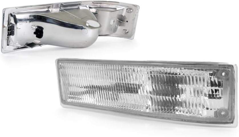 CarLights360 For 1995-2005 Chevy Astro Pair Driver and Passenger Side Parking Light Lens and Housing Only GM2520147 GM2521147 | 16523211 16523212 ;