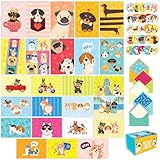 Decorably 50 Pack 6x4in Dog Note Cards with Envelopes and Stickers, 25 Adorable Designs for Friends,...