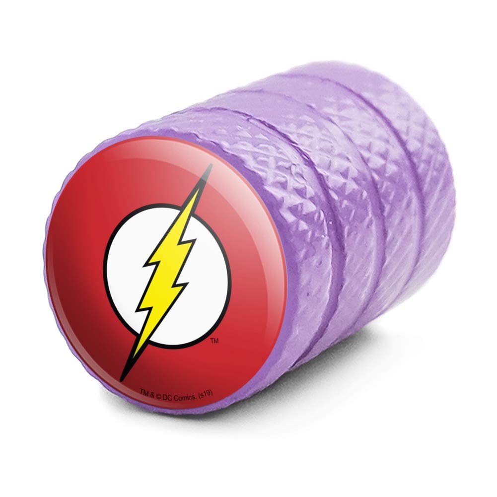 The Flash Lightning Bolt Logo Motorcycle Bicycle Bike Tire Rim Wheel Aluminum Valve Stem Caps