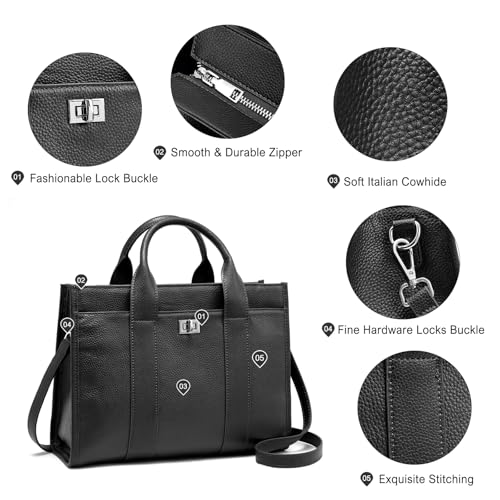 Bolso Tote de Cuero para Mujer con Compartimentos miniatura 5