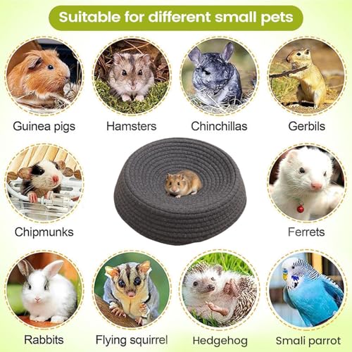 Cama circular de mascotas pequeñas y tapete de cobayas 6