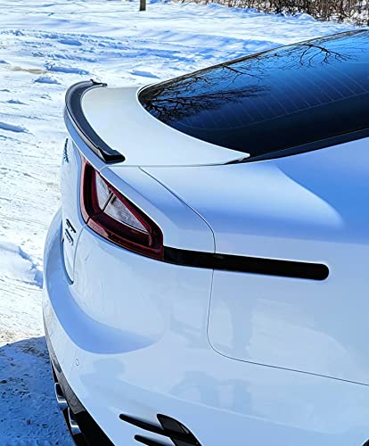 4.5Cm Upgrade 1.5M/4.92Ft Universal Gloss Black Trunk Spoiler Lip Kit, Car Rubber Strip Bar Spoiler Tailfin Tail Fin Rear Wing Tailgate Hatchback For Most Cars(Upgrade, 4.5Cm X 2.2Cm) (Gloss Black) #TOP2
