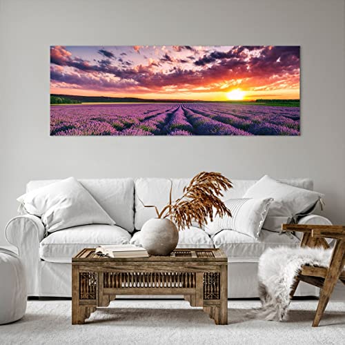 Quadro su Tela lavanda montagne campo Stampe da