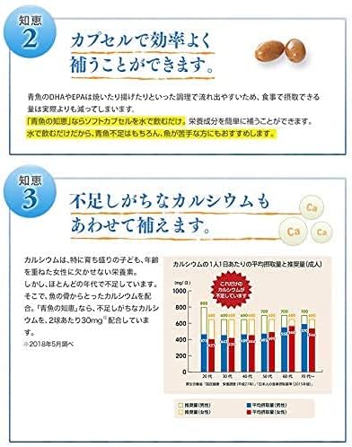 Amazon やずや公式 青魚の知恵 430mg球 62球入り Dha Epa カルシウム アミノ酸 不飽和脂肪酸 オメガ3 魚不足 サプリ やずや マルチ脂肪酸