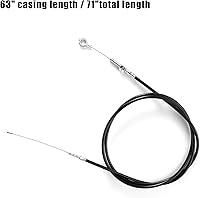 Vista 2 de Cable del acelerador para Go Kart, carcasa de cable del acelerador de 71 pulgadas con 2 extremos de cable, kit de reparación de cable del acelerador