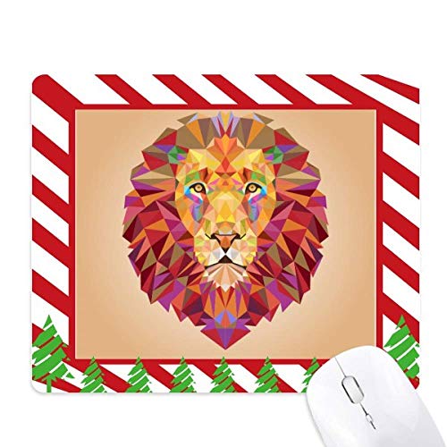 Tapis de souris lion animaux colorés grand format couture anti-effilochage