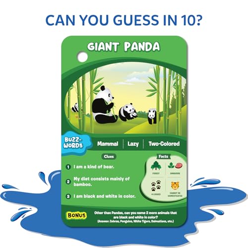 Image of Skillmatics Card Game - Guess in 10 Splash, Educational Games by The Pool, Beach Vacations, Boat Trips, Gifts for Kids, Teens, Adults, Ages 6 and Up, 2-6 Players, SKILL594GSAP