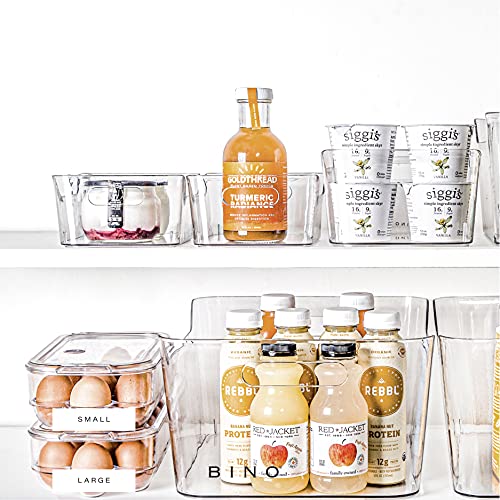 Bino | Plastic Egg Holder For Refrigerator, 21 Egg | The Nester Collection | Built-In Handle | Bpa-Free | Egg Storage Container For Refrigerator | Egg Container For Refrigerator | Egg Organizer #TOP6