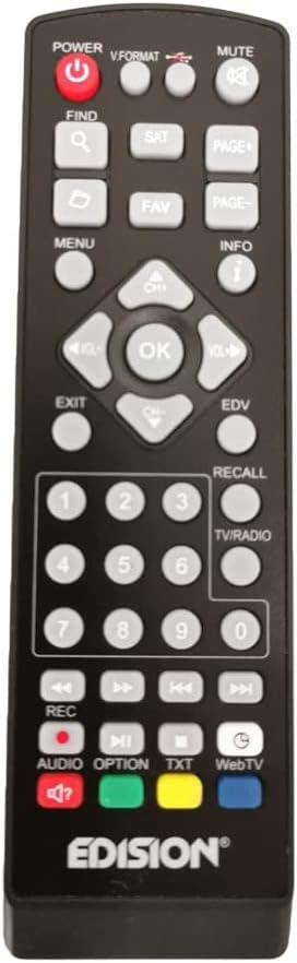 Edision Original Remote Control Progressiv Nano, Nano +, Proton