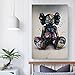 MOXINO Kaw Bearbrick Poster Canvas Print Poster Unframe: 16x24inch(40x60cm)