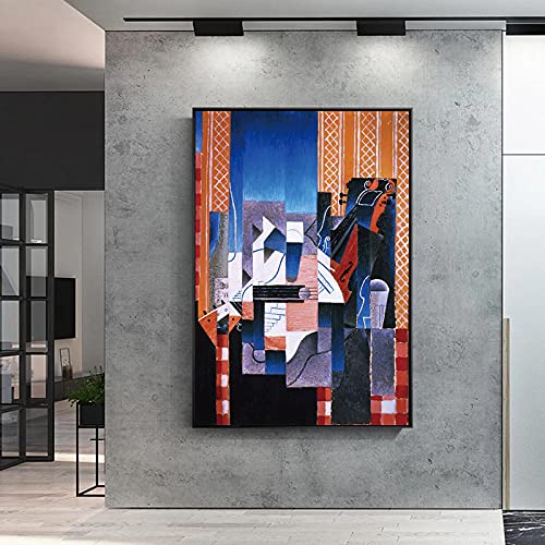 Violon abstrait Picasso peinture sur toile impression haute définition 70x100 - 2